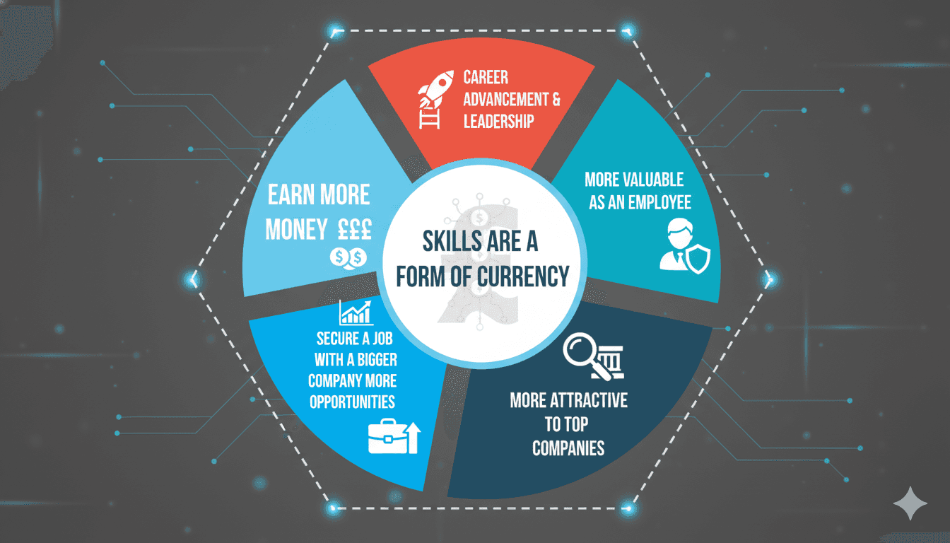 Skills Are The New Currency: How To Build Wealth In Your Career cover